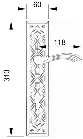 Technical drawing - Bronces Mestre