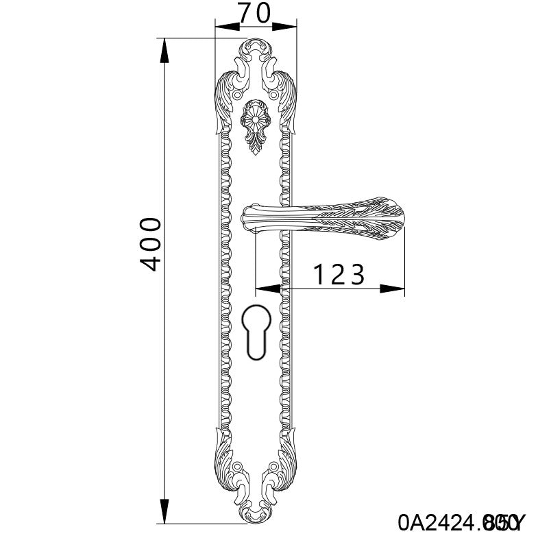 Technical drawing - Bronces Mestre