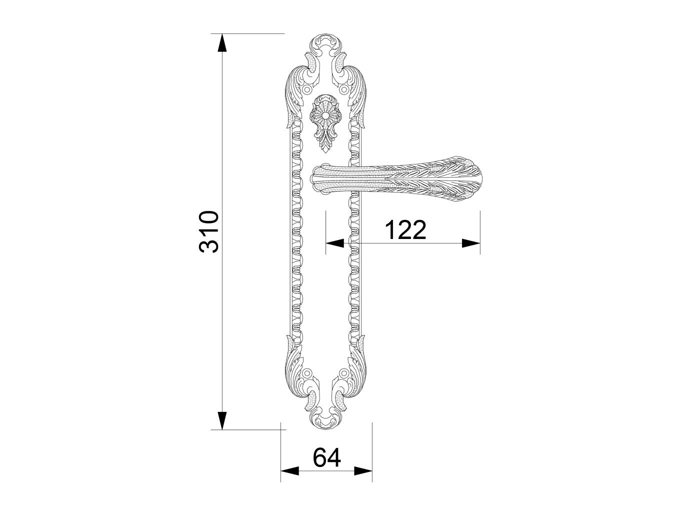Technical drawing - Bronces Mestre