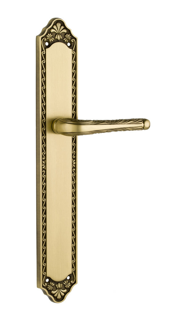 Bronces Mestre Clasica Door lever handles set on plates with keyhole europrofile 85mm - 0A2932-85Y