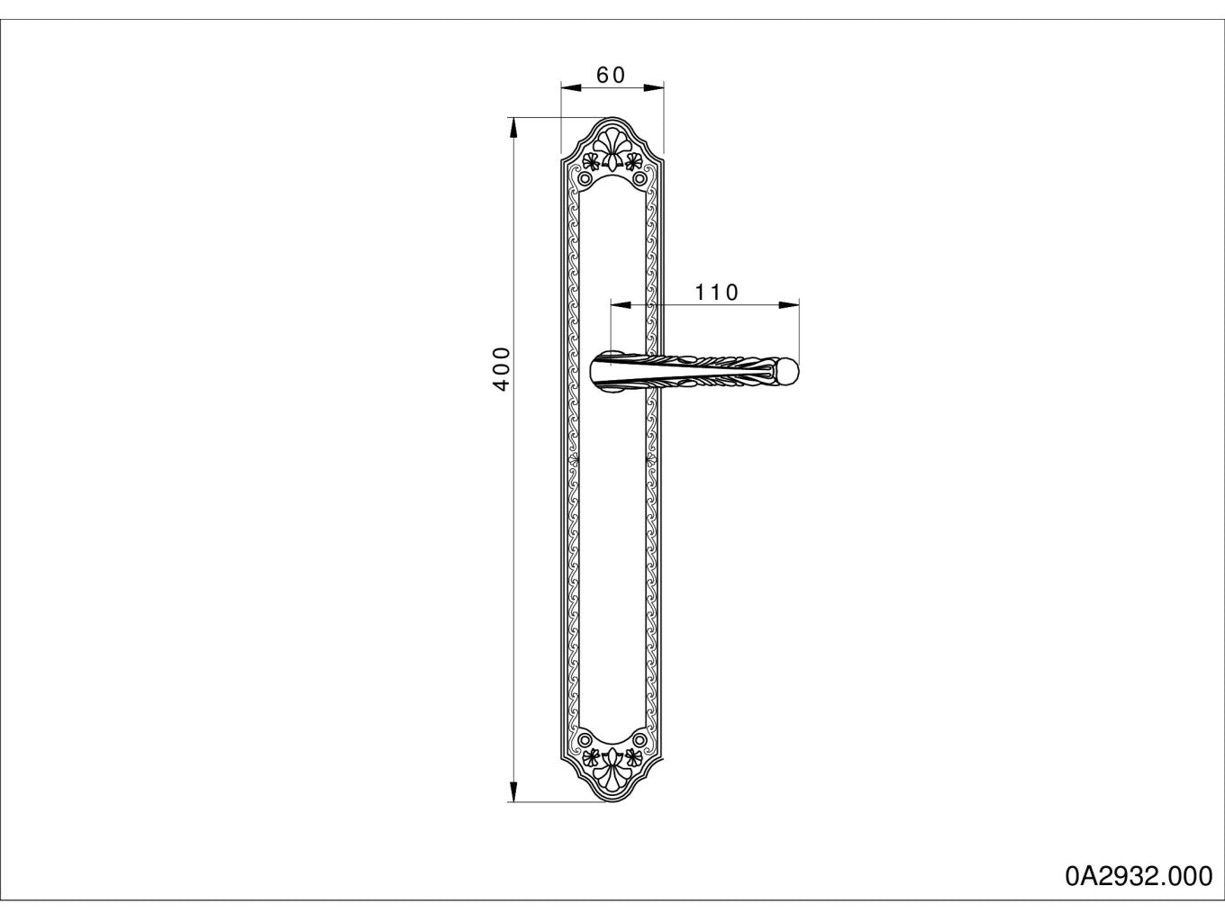 Technical drawing - Bronces Mestre