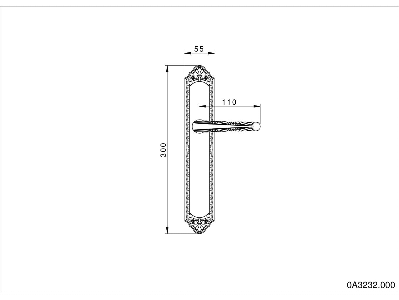 Technical drawing - Bronces Mestre