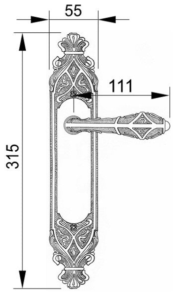 Technical drawing - Bronces Mestre