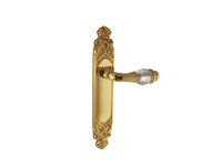 Bronces Mestre Clasica Door lever handles set on plates with Swarovski crystal - 0A3541-000