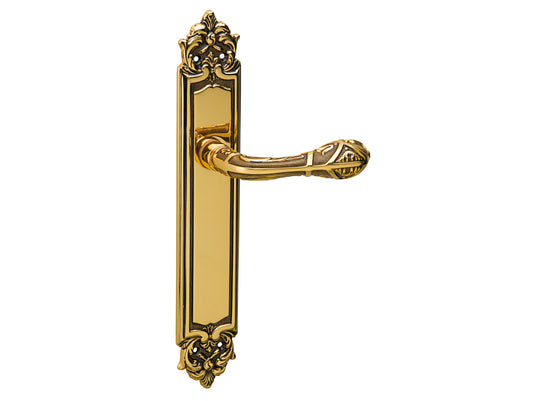 Bronces Mestre Clasica Door lever handles set on plates - 0A3834