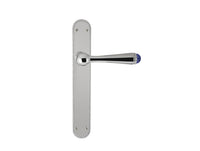 Bronces Mestre Metropolis Precious Door lever handles set on plates with lapislazuli stone - 0A4085-LP0