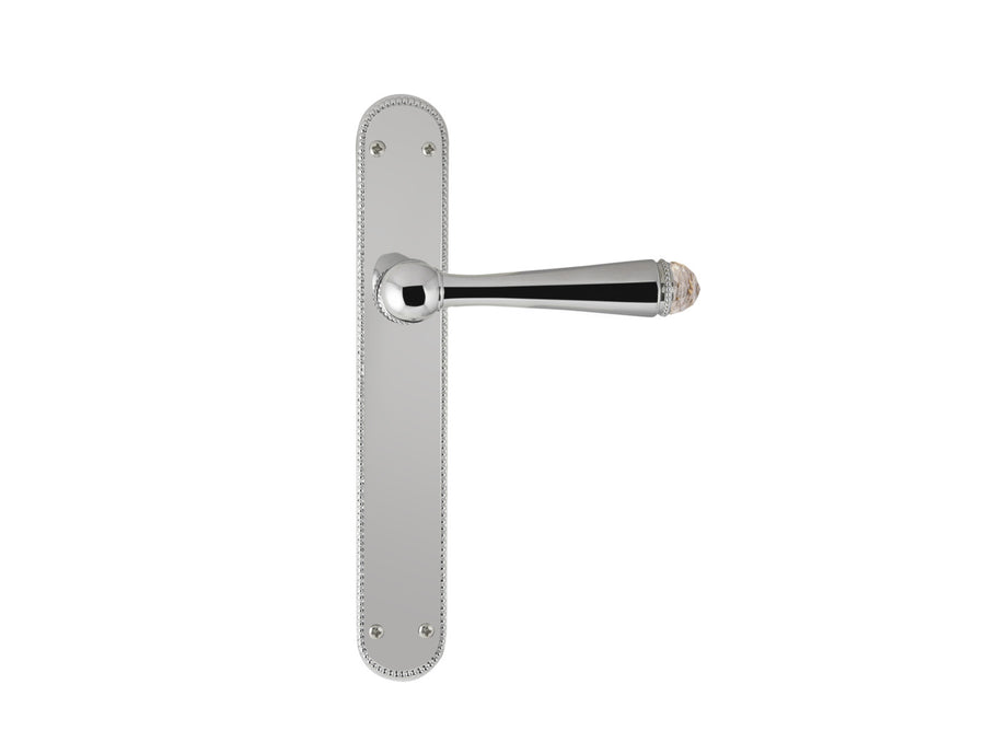 Bronces Mestre Metropolis Door lever handles set on plates with Swarovski crystal - 0A4085-S00