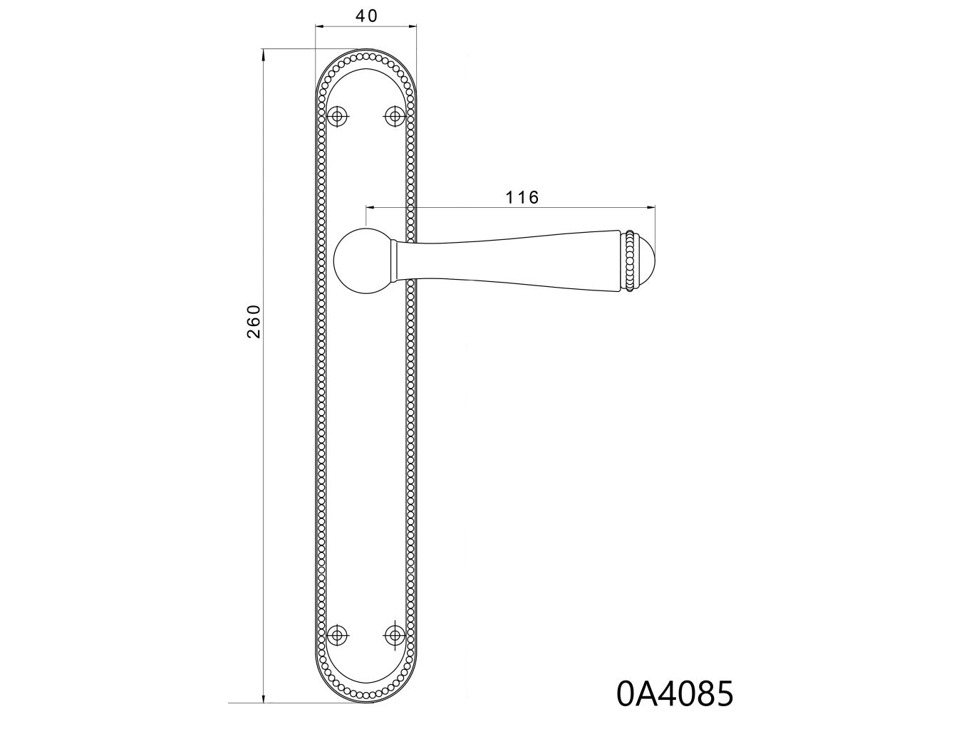Technical drawing - Bronces Mestre
