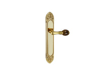 Bronces Mestre Mihrab Precious Door handle on plate with tiger eye stone 53x300mm - 0A4140-TG0