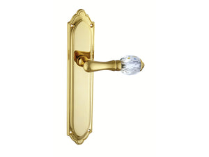 Bronces Mestre Clasica Door lever handles set on plates with Swarovski crystal - 0A4340-000