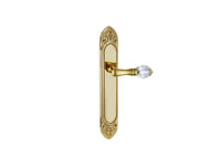 Bronces Mestre Mihrab Door handle on plate with Swarovski crystal 60x400mm - 0A4440-000