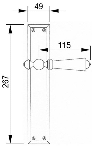 Technical drawing - Bronces Mestre