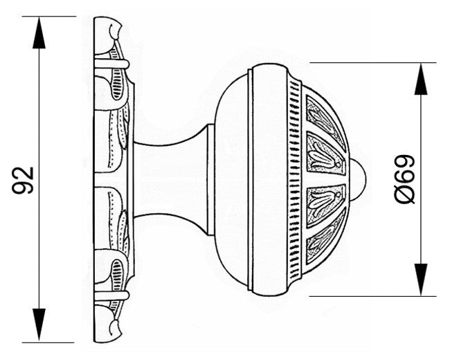 Technical drawing - Bronces Mestre