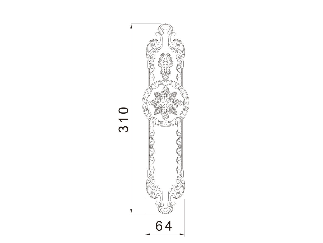 Technical drawing - Bronces Mestre