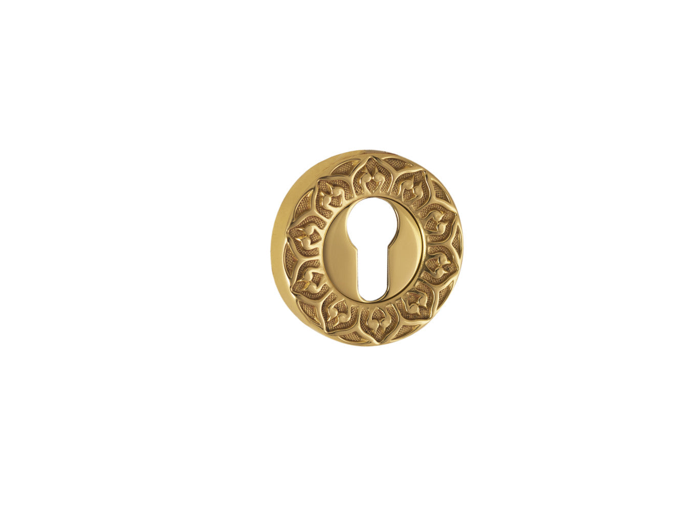 Bronces Mestre Mihrab Escutcheon with keyhole europrofile - 0EY044