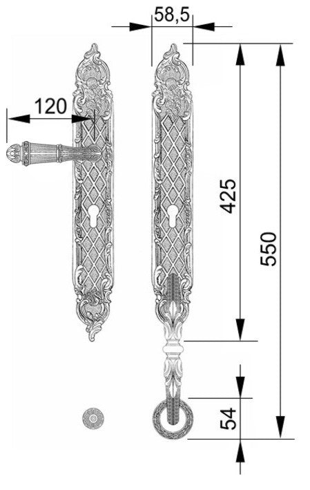 Technical drawing - Bronces Mestre