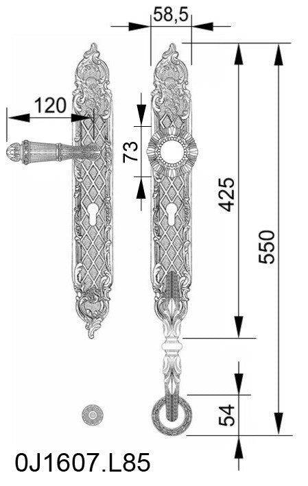 Technical drawing - Bronces Mestre