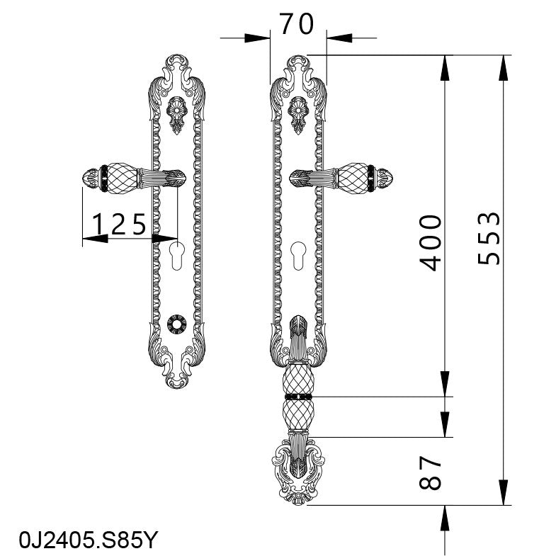 Technical drawing - Bronces Mestre