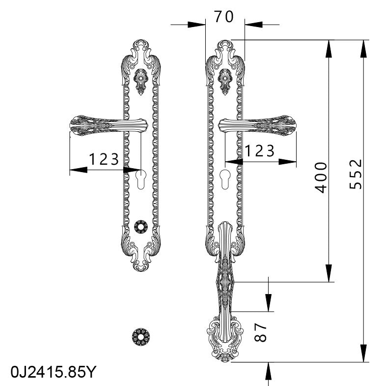 Technical drawing - Bronces Mestre
