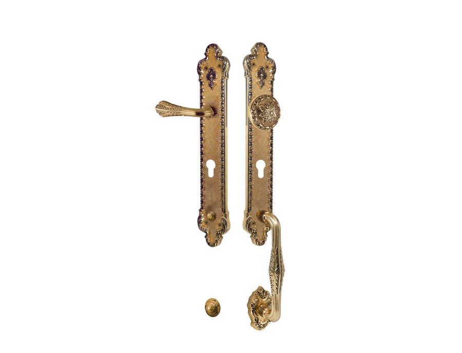 Bronces Mestre Treasure Entrance door set with keyhole europrofile 85mm left - 0J2417-Z85
