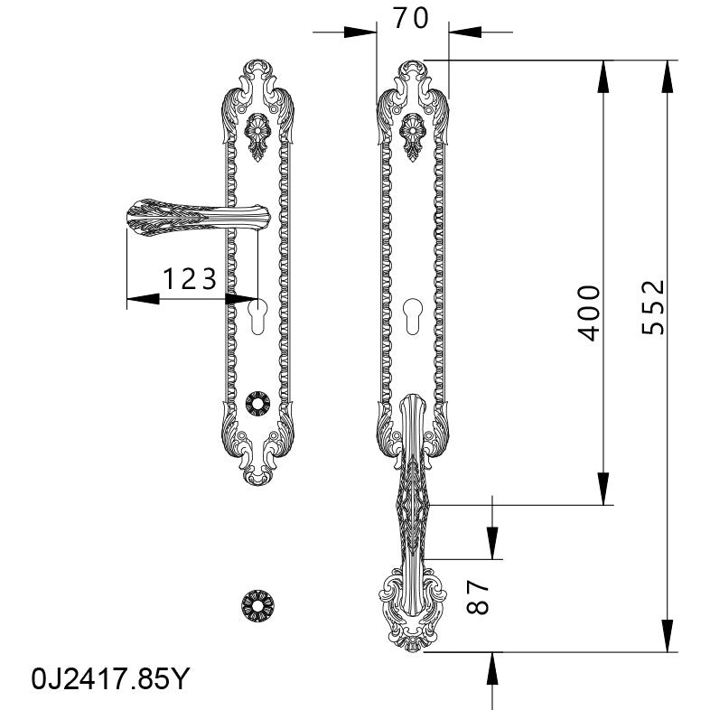 Technical drawing - Bronces Mestre