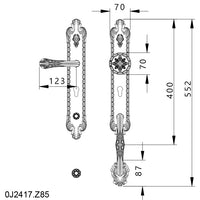 Technical drawing - Bronces Mestre