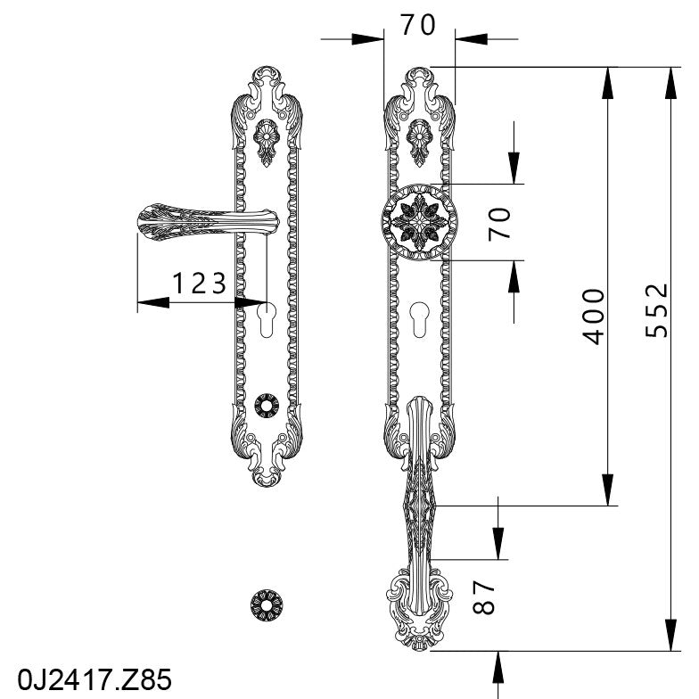 Technical drawing - Bronces Mestre