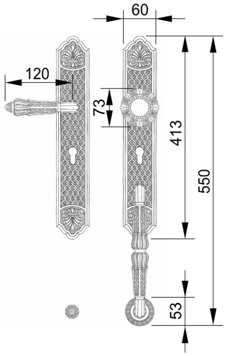 Technical drawing - Bronces Mestre