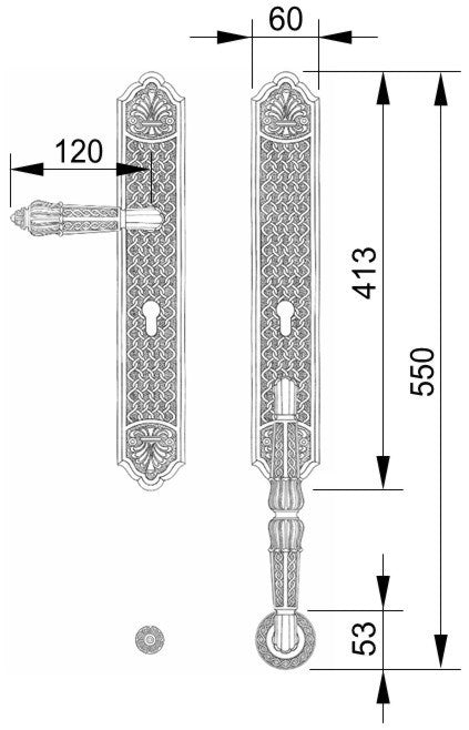 Technical drawing - Bronces Mestre