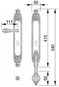 Technical drawing - Bronces Mestre