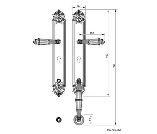 Technical drawing - Bronces Mestre