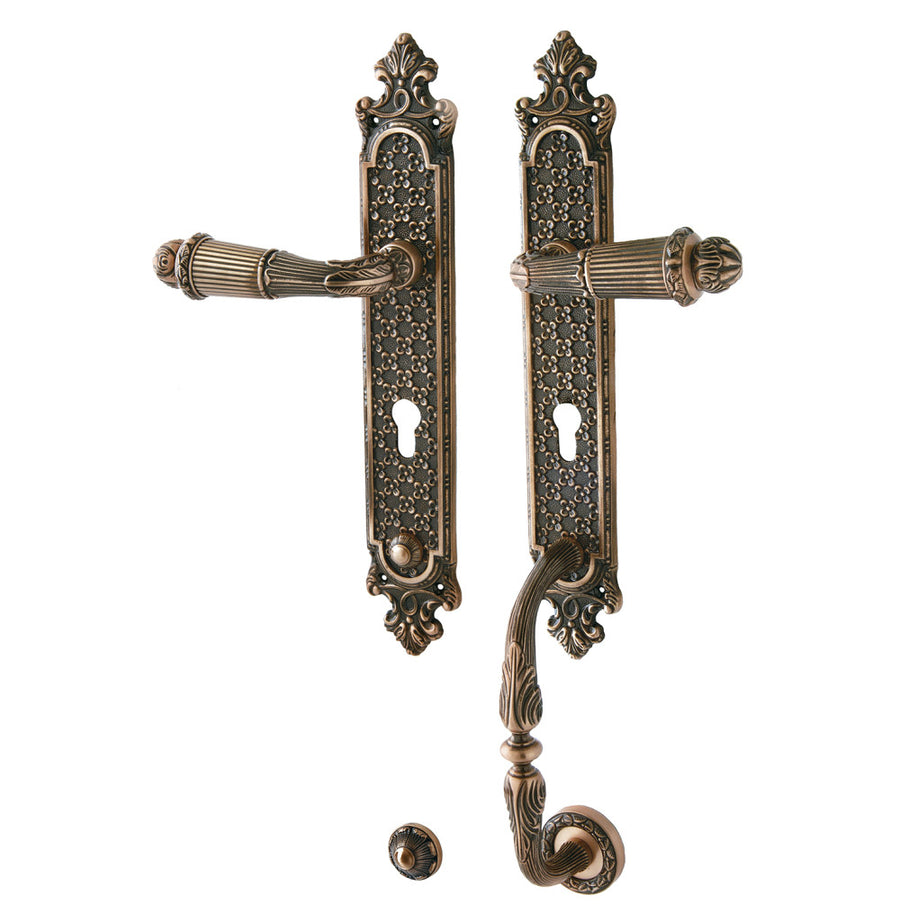 Bronces Mestre Clasica Entrance door set with keyhole europrofile 85mm - 0J4606