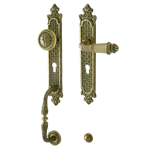 Bronces Mestre Clasica Entrance door set with keyhole europrofile 85mm right - 0J4607
