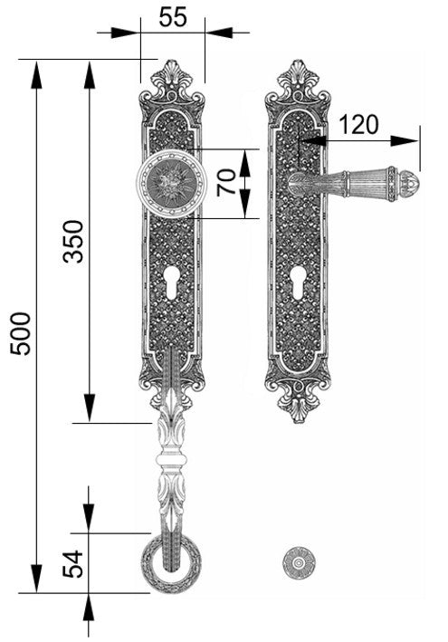 Technical drawing - Bronces Mestre
