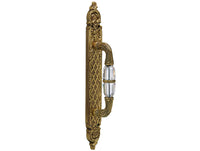 Bronces Mestre Clasica Door pull handle on plate with Swarovski crystal - 0M1602-BS0