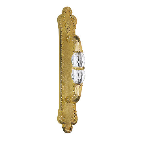 Bronces Mestre Treasure Door pull handle on plate with Swarovski crystal - 0M2405-S00