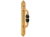 Bronces Mestre Clasica Door pull handle on plate with Swarovski black crystal - 0M3005-SN0