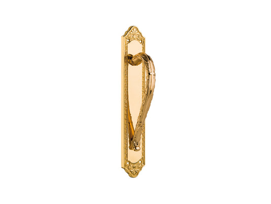 Bronces Mestre Clasica Door pull handle on plate - 0M3203
