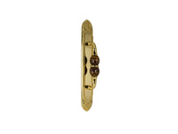 Bronces Mestre Mihrab Precious Door pull handle on plate with tiger eye stone 60x400mm - 0M4406-TG0