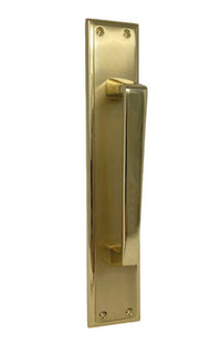Bronces Mestre Domo Door pull handle on plate - 0M4704