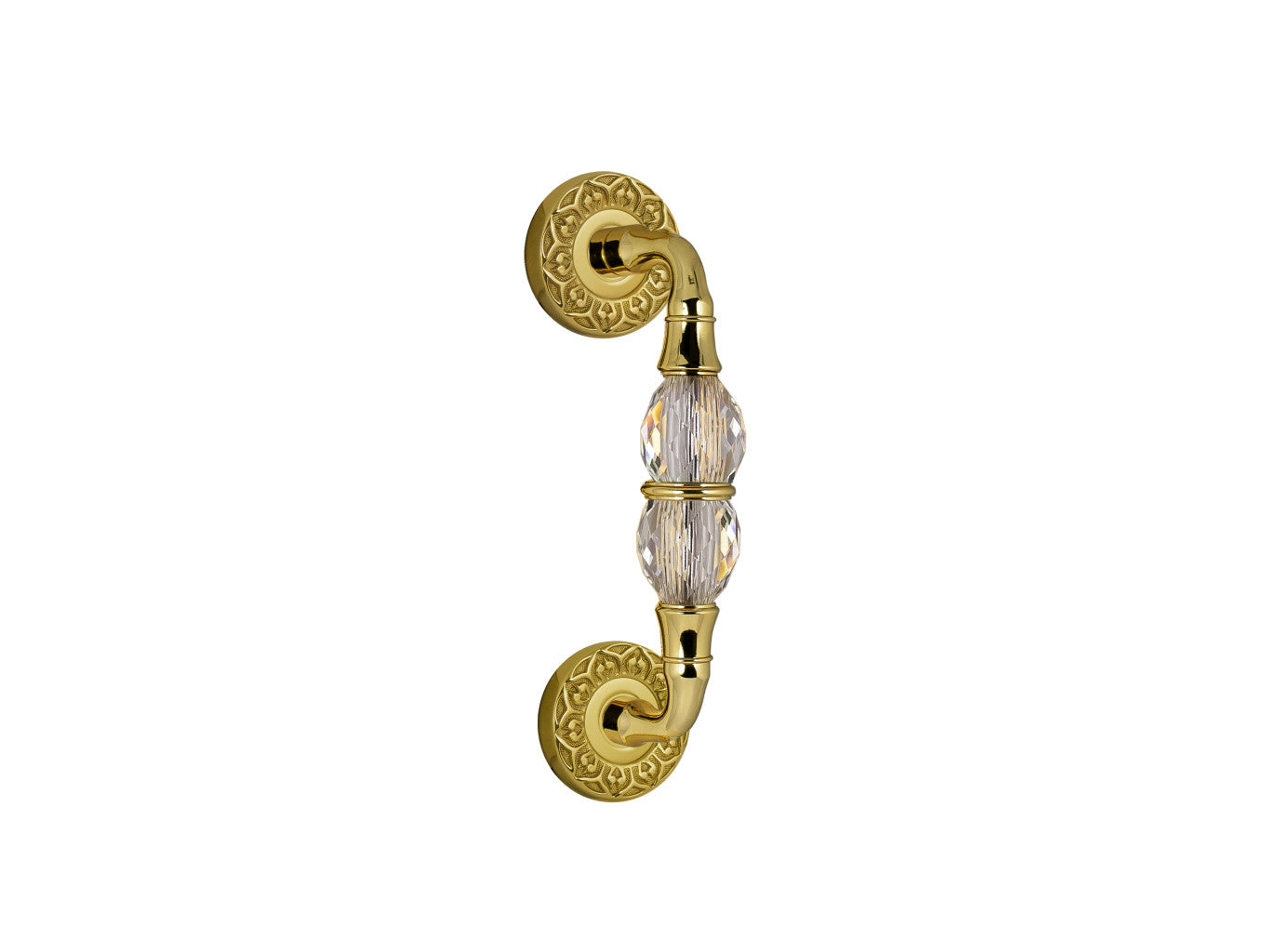Bronces Mestre Mihrab Door pull handle on rosettes with Swarovsky cristal - 0N4406-S00