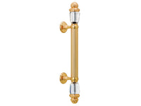 Bronces Mestre Clasica Door pull handle on rosettes 340mm with Swarovski crystal - 0N4764-C00