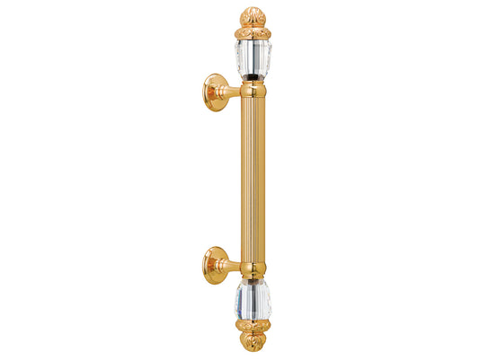 Bronces Mestre Clasica Door pull handle on rosettes 340mm with Swarovski crystal - 0N4764-C00