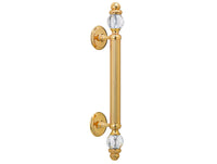 Bronces Mestre Clasica Door pull handle on rosettes 440mm with Swarovski crystal - 0N4766-000