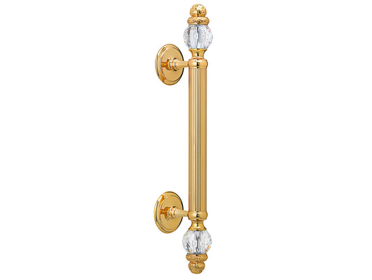 Bronces Mestre Clasica Door pull handle on rosettes 440mm with Swarovski crystal - 0N4766-000