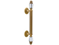 Bronces Mestre Clasica Door pull handles set 465mm on rosettes with Swarovski crystal - 0N4767-C00