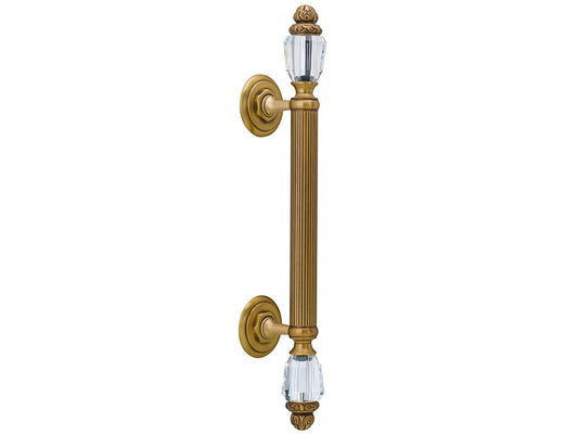 Bronces Mestre Clasica Door pull handles set 465mm on rosettes with Swarovski crystal - 0N4767-C00
