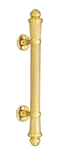 Bronces Mestre Clasica Door pull handles set 340mm on rosettes - 0N4777