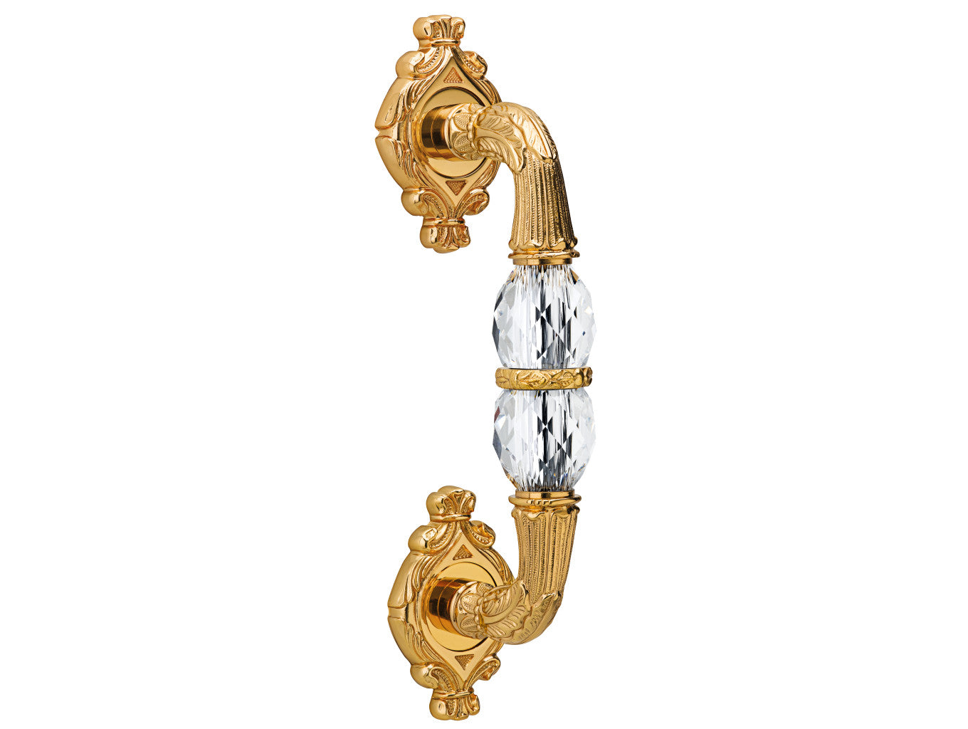 Bronces Mestre Clasica Door pull handle on rosettes with Swarovski crystal - 0N7105-S00