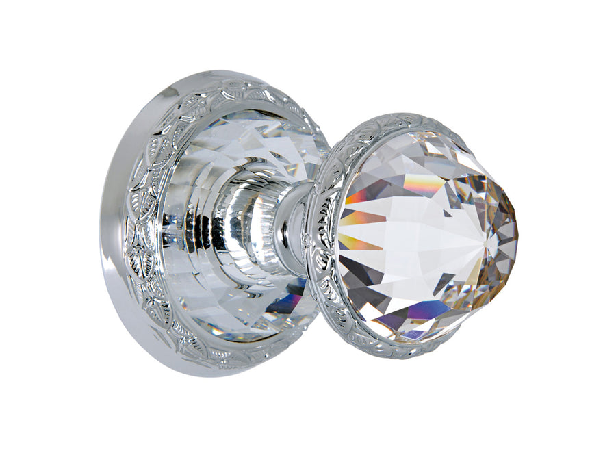 Bronces Mestre Strass Door knob handles set on roses with Swarovski crystal - 0P6248